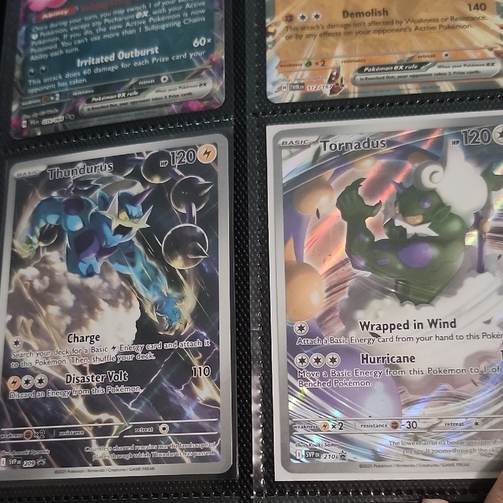 Thundurus and Tornadus Pokémon Cards